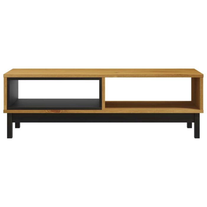 Table basse FLAM 100x50x32,5 cm bois de pin massif – Image 2