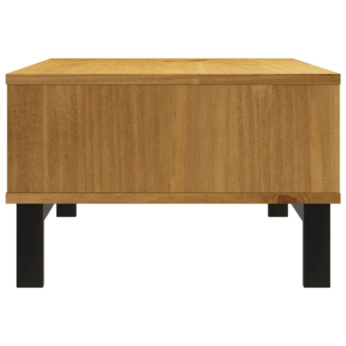 Table basse FLAM 100x50x32,5 cm bois de pin massif – Image 3