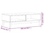 Table basse FLAM 100x50x32,5 cm bois de pin massif – Image 7