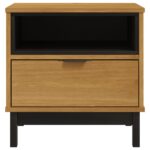Table d'appoint FLAM 50x50x50 cm bois de pin massif – Image 3