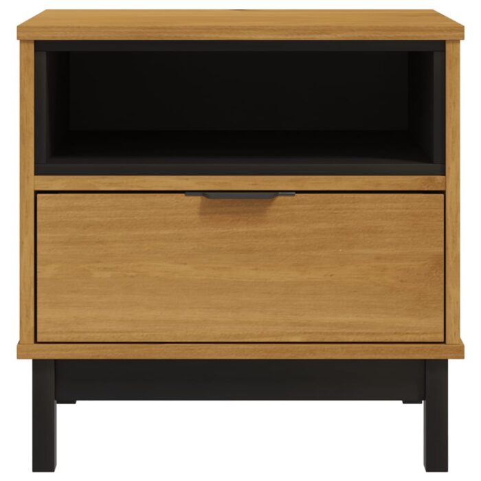 Table d'appoint FLAM 50x50x50 cm bois de pin massif – Image 3