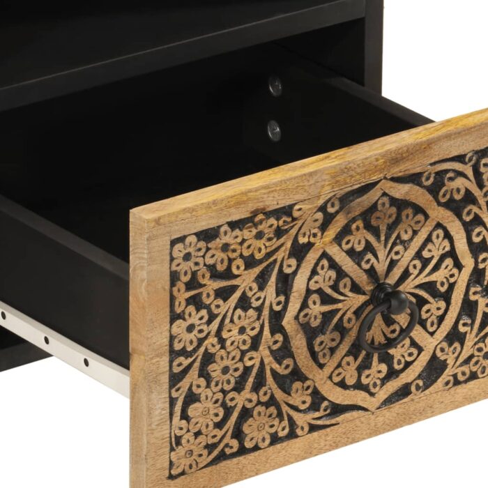 Meuble TV 70x33x46 cm Bois massif de manguier – Image 8