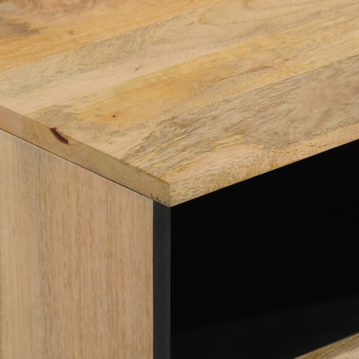 Table de chevet 40x33x46 cm Bois de manguier solide – Image 6