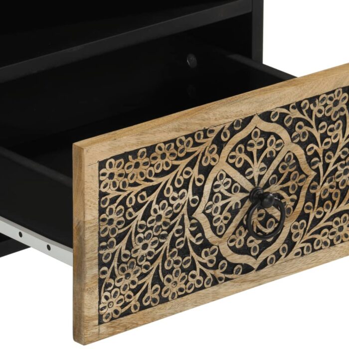 Table de chevet 40x33x46 cm Bois de manguier solide – Image 8