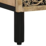 Table de chevet 50x33x60 cm bois de manguier massif – Image 9