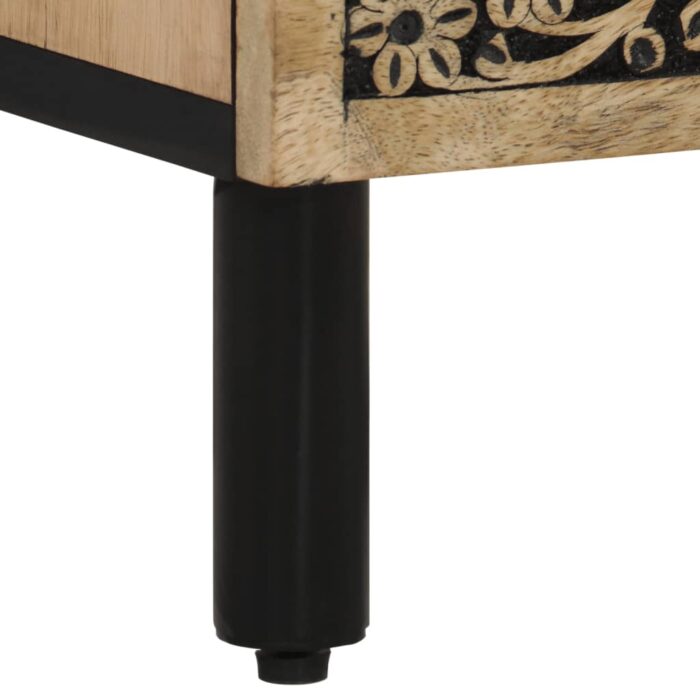 Table de chevet 50x33x60 cm bois de manguier massif – Image 9