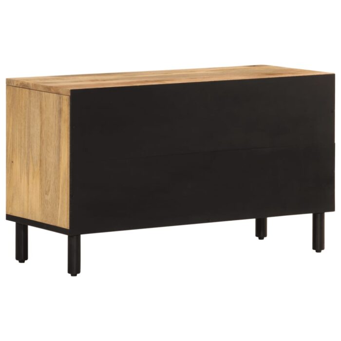 Meuble TV 80x31x46 cm bois massif de manguier – Image 5