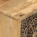 Meuble TV 80x31x46 cm bois massif de manguier – Image 7