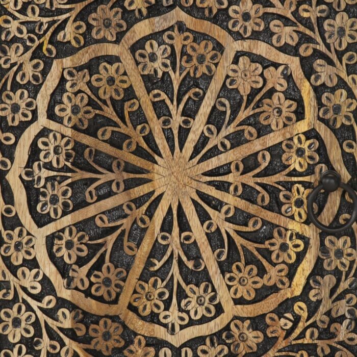 Meuble TV 80x31x46 cm bois massif de manguier – Image 9