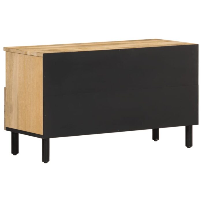 Meuble TV 80x33x46 cm bois massif de manguier – Image 5