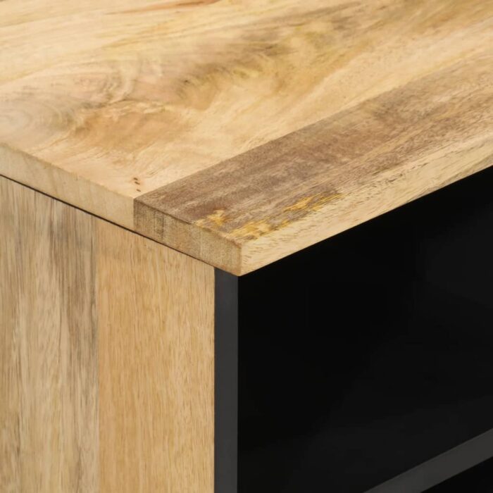 Meuble TV 80x33x46 cm bois massif de manguier – Image 7