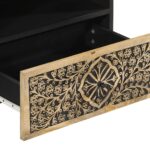 Meuble TV 80x33x46 cm bois massif de manguier – Image 8