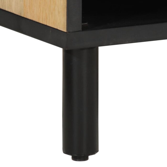 Meuble TV 80x33x46 cm bois massif de manguier – Image 9