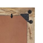 Miroir de bain 50x70x2,5 cm bois de manguier massif et verre – Image 7