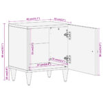 Table de chevet 40x33x46 cm Bois de manguier solide – Image 10