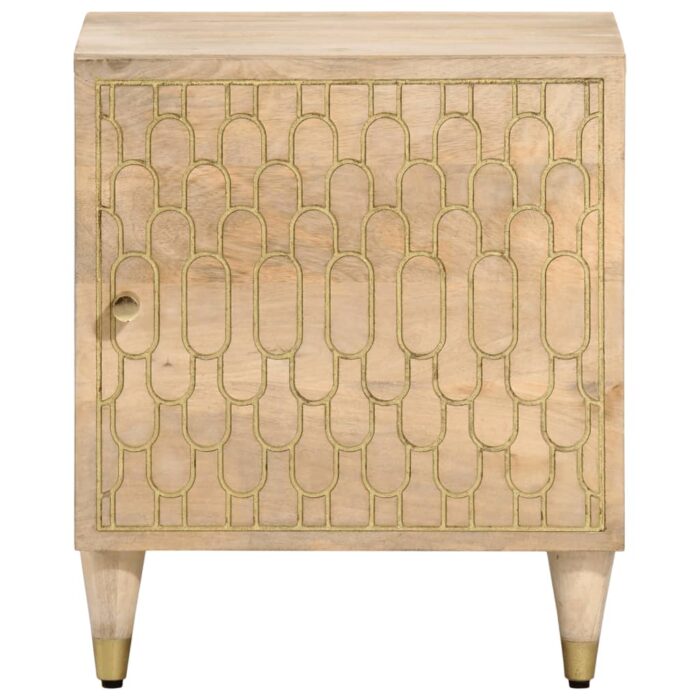 Table de chevet 40x33x46 cm Bois de manguier solide – Image 2