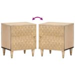 Table de chevet 40x33x46 cm Bois de manguier solide – Image 5