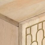 Meuble TV 105x33x46 cm Bois massif de manguier – Image 5