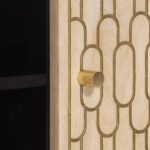 Meuble TV 105x33x46 cm Bois massif de manguier – Image 6