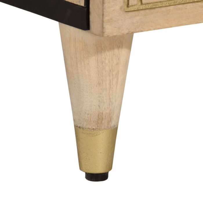 Meuble TV 105x33x46 cm Bois massif de manguier – Image 7