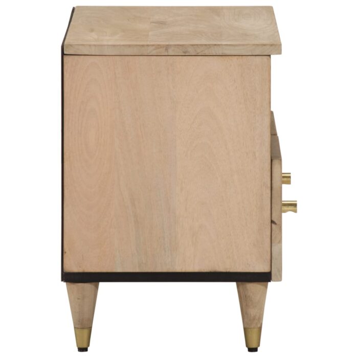 Meuble TV 70x33x46 cm Bois massif de manguier – Image 3