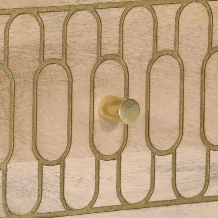 Meuble TV 70x33x46 cm Bois massif de manguier – Image 7