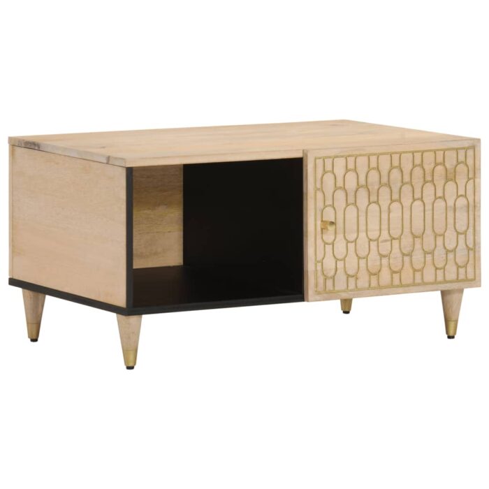 Table basse 80x50x40 cm bois de manguier massif – Image 1