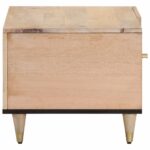Table basse 80x50x40 cm bois de manguier massif – Image 3