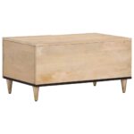 Table basse 80x50x40 cm bois de manguier massif – Image 4