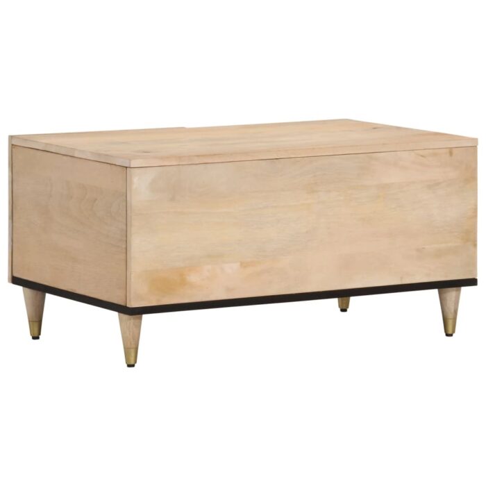 Table basse 80x50x40 cm bois de manguier massif – Image 4