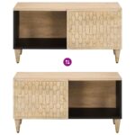 Table basse 80x50x40 cm bois de manguier massif – Image 5