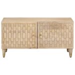 Table basse 80x50x40 cm bois de manguier massif – Image 2