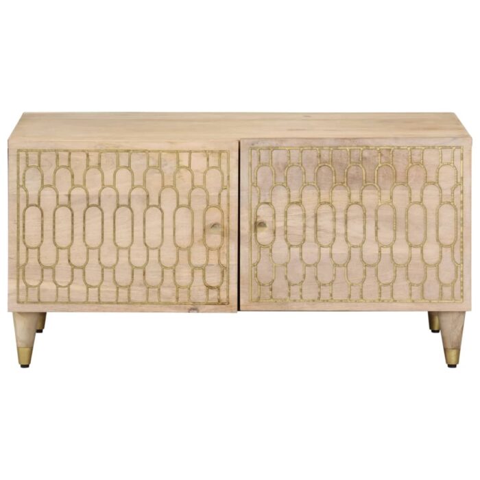 Table basse 80x50x40 cm bois de manguier massif – Image 2