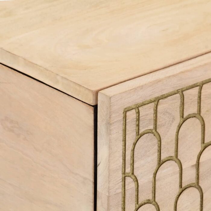 Table basse 80x50x40 cm bois de manguier massif – Image 5