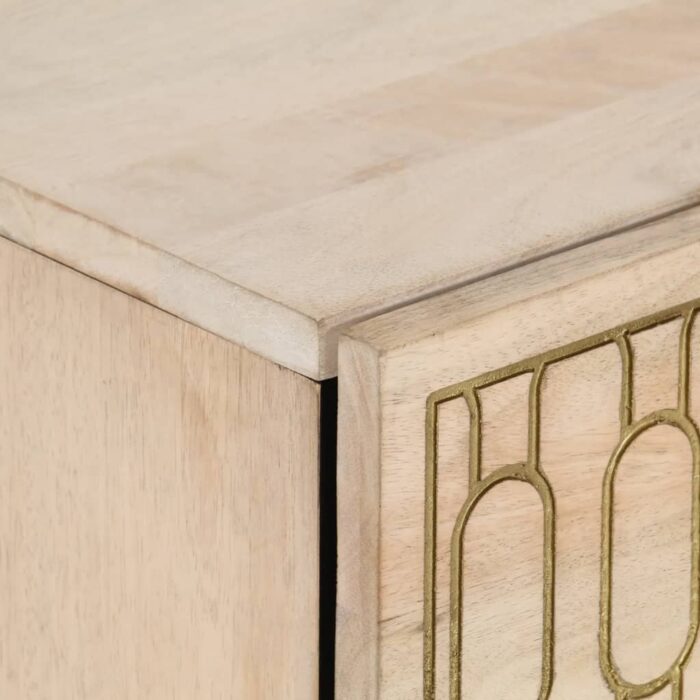 Table de chevet 50x33x60 cm bois de manguier massif – Image 5