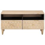 Table basse 80x54x40 cm bois de manguier massif – Image 2