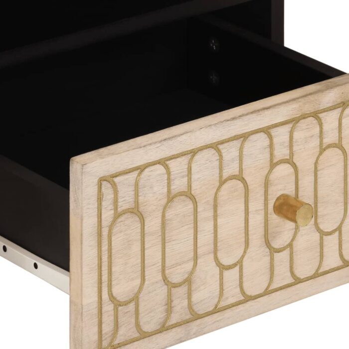 Table basse 80x54x40 cm bois de manguier massif – Image 6