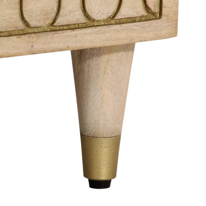 Table basse 80x54x40 cm bois de manguier massif – Image 7