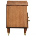 Meuble TV 70x33x46 cm Bois massif de manguier – Image 3