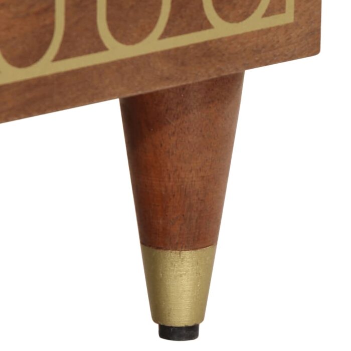 Meuble TV 70x33x46 cm Bois massif de manguier – Image 8