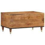 Table basse 80x50x40 cm bois de manguier massif – Image 4