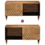Table basse 80x50x40 cm bois de manguier massif – Image 5