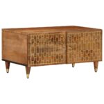 Table basse 80x50x40 cm bois de manguier massif