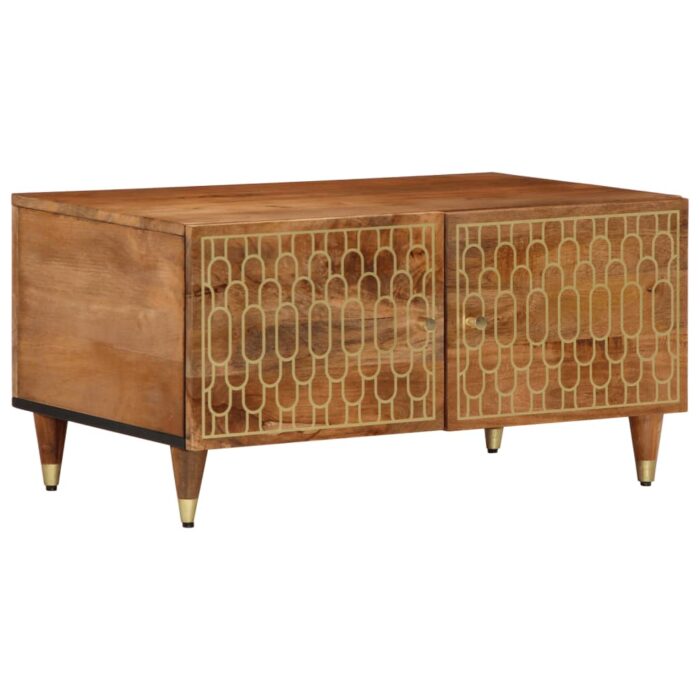 Table basse 80x50x40 cm bois de manguier massif – Image 1