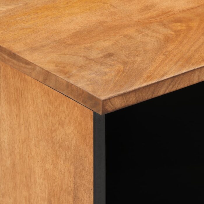 Tables de chevet 2 pcs 40x33x46 cm Bois de manguier solide – Image 7