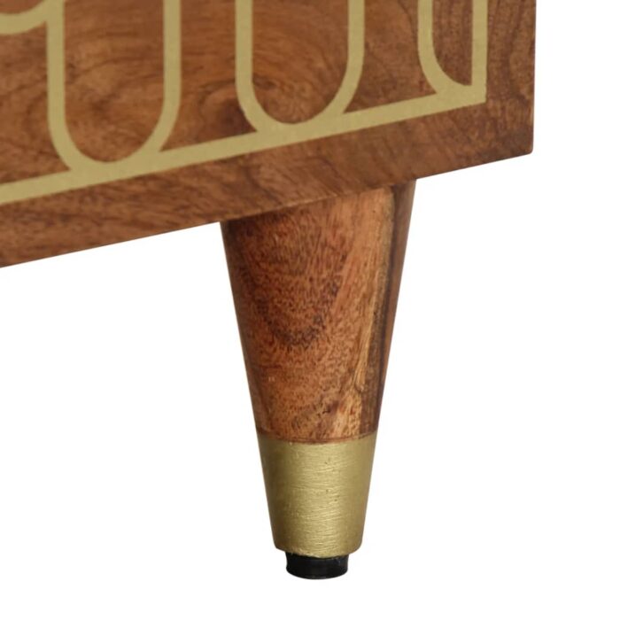 Tables de chevet 2 pcs 40x33x46 cm Bois de manguier solide – Image 9