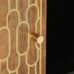 Table basse 100x54x40 cm bois de manguier massif – Image 7