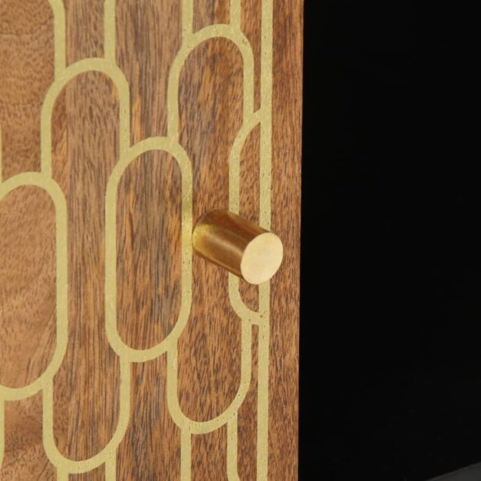 Table basse 100x54x40 cm bois de manguier massif – Image 7