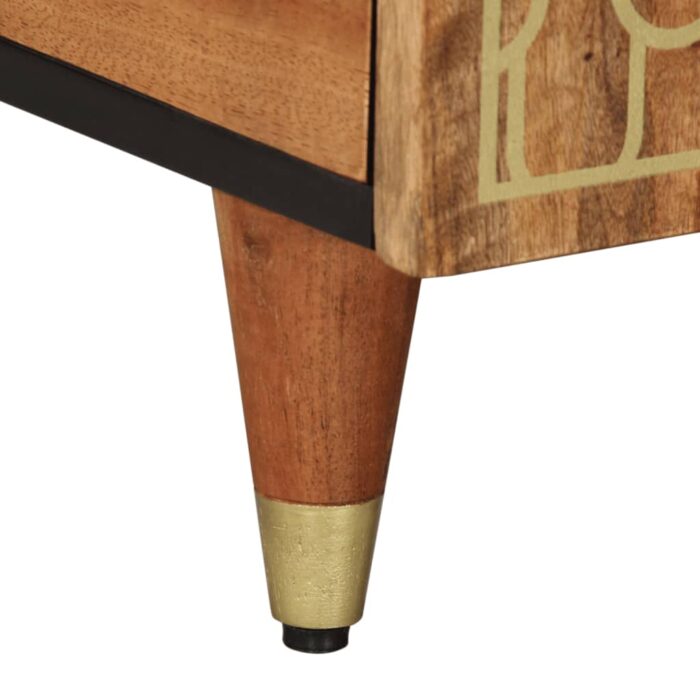 Table basse 100x54x40 cm bois de manguier massif – Image 8