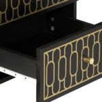 Tables de chevet 2 pcs 40x33x46 cm Bois de manguier solide – Image 8